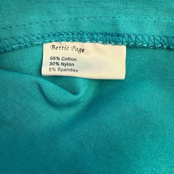 Bettie Page Retro Inspired Pin Up Dress Size Large - Picture 6 of 11